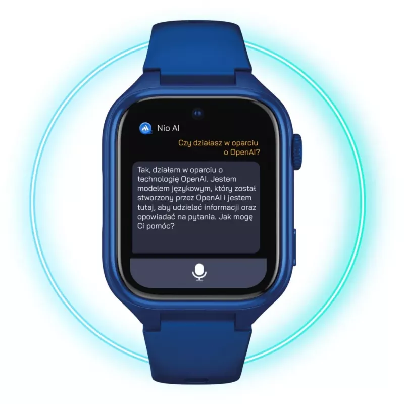 Smartwatch Stelio Junior Pro AI 4G ST-SWJ102-NB — marineblau, 4G-Konnektivität