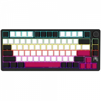 Mechanische Gaming-Tastatur LORGAR KBP7075W — kabellos, Schwarz, Red Switches, EN-Layout