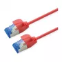 ROLINE Patchkabel Kat.6A (Klasse EA) S/FTP (PiMF), LSOH, PoE, Rot, 0,5 m