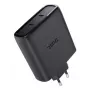TRUST Maxo 100W 2-Port USB-C GaN Ladegerät — 100 W, 2× USB-C, max. 20 V, 2 m Kabel, schwarz