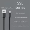 USB-A auf Lightning Kabel Orsen S9L 1 m 2,1A — schwarz