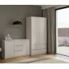 Kommode mit 2 Türen und 3 Schubladen, Kaschmirfarbe