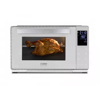 Kompaktbackofen Caso Bake & Style 26 Touch 1500 W Silber – Mini-Backofen für die Arbeitsplatte, 26 cm Nutzbreite