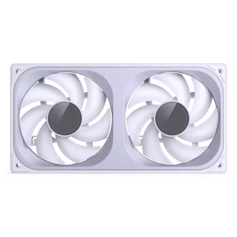 JONSBO ZB-240W 2x120mm ARGB PWM Gehäuselüfter – Weiß