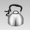 Wasserkocher Maestro MR-1336 1,8 L, Edelstahlgehäuse, schwarzer kühler Griff