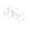 Cama 3D Kommode ALMA 180x41.5xH90 Kaschmir
