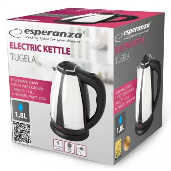 Esperanza EKK104S Wasserkocher 1,8 L 2200 W Silber