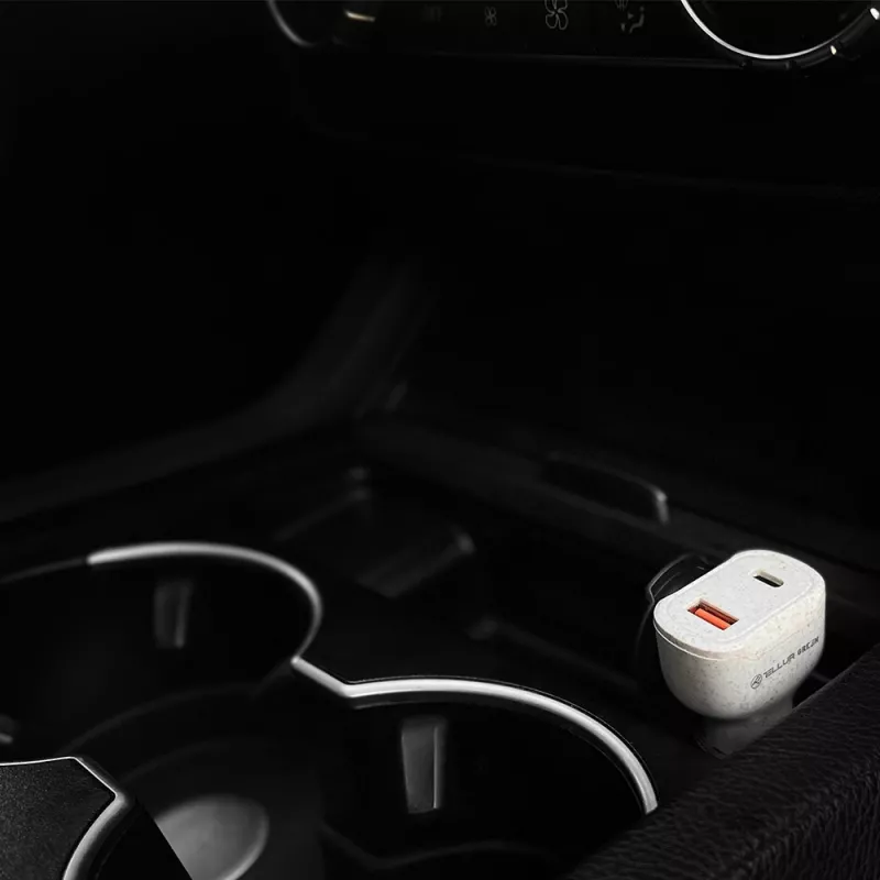 Auto-Ladegerät Tellur TLL151341 36W 6A PD18W QC3.0 — USB-Autoadapter für schnelles Laden