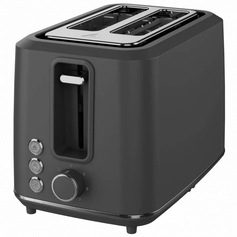 Elektrischer Toaster AENO ATS0001G — 2-Schlitz, 220–240 V 50–60 Hz, 920–1080 W, 3 Modi, 7 Bräunungsstufen, Grau