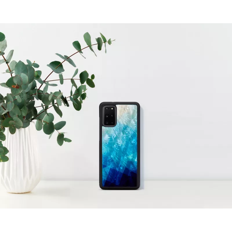 Schutzhülle iKins für Samsung Galaxy S20+ — blue lake Schwarz finish
