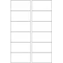 Stanzetikett HERMA 10776 8,89 cm x 4,66 cm 12 Etiketten pro Blatt