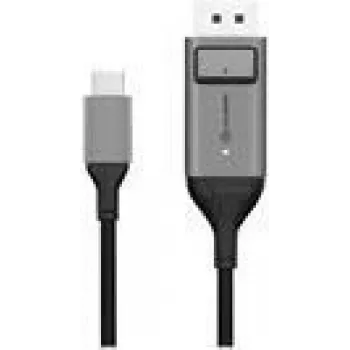 ALOGIC Ultra - DisplayPort-Kabel - 24-pol USB-C (M) auf DisplayPort (M) - 1,0 m - 4K-Unterstützung - Space-Grau (ULCDP01-SGR)