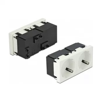 Steckdose CEE 7/3 DELOCK 81322 — 3P+N+PE, 250 V, 16 A, ABS, weiß