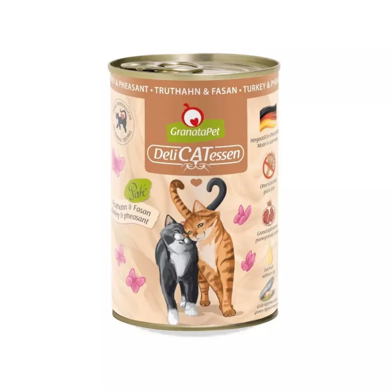 Granatapet DeliCatessen Truthahn & Fasan – Nassfutter für Katzen 400 g