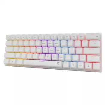 Mechanische Tastatur White Shark Wakizashi-2 US Red Switch, Tenkeyless/US-Layout, Weiß