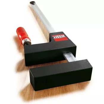 Bessey UniKlamp UK100 Zwinge, 1000 mm Länge, 80 mm Ausladung, schwarz/rot