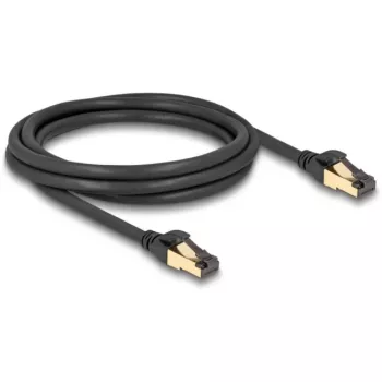 Netzwerkkabel DeLOCK RJ45 Cat.6A Stecker auf Stecker S/FTP 2m Schwarz