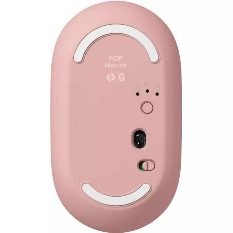Logitech POP Icon Combo - Tastatur-Maus-Set - Kabellos - Bluetooth LE - QWERTY - US International - rosé, Off-White (920-013142)