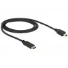 USB-Kabel DeLOCK 83603 USB 2.0 1m USB C Mini-USB B Schwarz