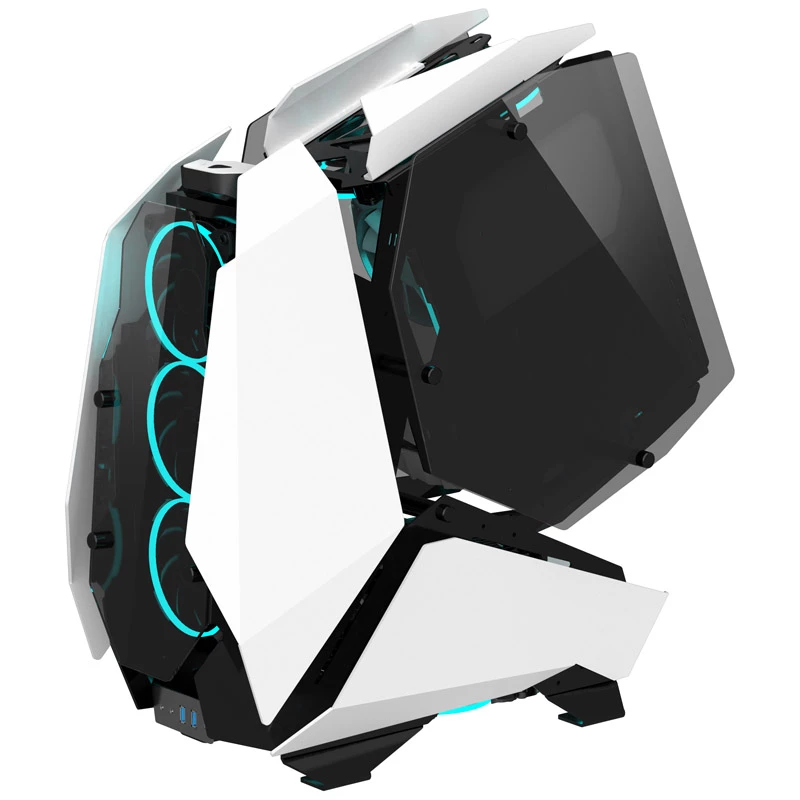 Big-Tower-PC-Gehäuse Jonsbo MOD5 Tempered Glass Weiß