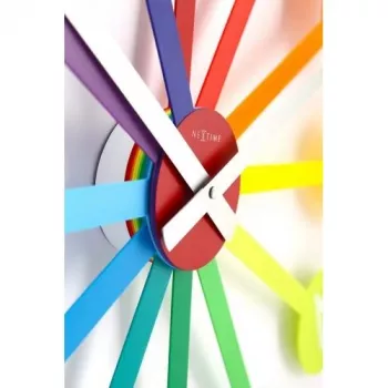 NeXtime Uhr 2995di Colour Guide, Ø 60 cm, Wand, Mehrfarbig