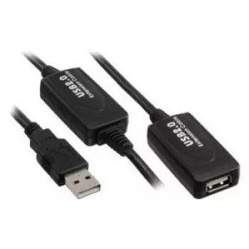 USB-Kabel Kindermann 5771000115 USB 2.0 15 m Schwarz