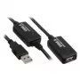 USB-Kabel Kindermann 5771000115 USB 2.0 15 m Schwarz