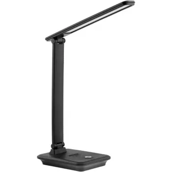 LED-Tischlampe MACLEAN MCE614B — dimmbar, klappbarer verstellbarer Arm, 9W, 3000K/4500K/6500K, schwarz