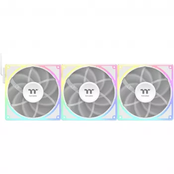 Lüfterpaket THERMALTAKE TOUGHFAN EX 140 ARGB Sync White — 140 mm, 3er-Pack
