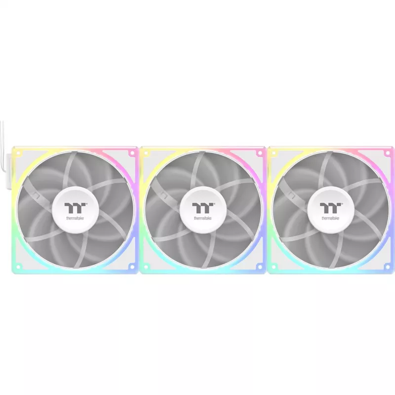 Lüfterpaket THERMALTAKE TOUGHFAN EX 140 ARGB Sync White — 140 mm, 3er-Pack