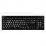 LogicKeyboard XL-Print Astra 2 White on Black DE (PC)