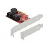 SATA PCI Express x4 Karte DeLOCK 6 Port Low Profile Formfaktor