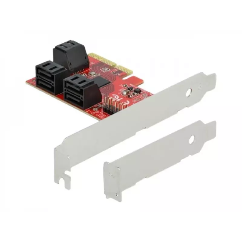SATA PCI Express x4 Karte DeLOCK 6 Port Low Profile Formfaktor