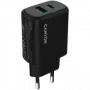 CANYON Ladegerät OnCharge 250 25W 1xPD 1xQC EU Schwarz