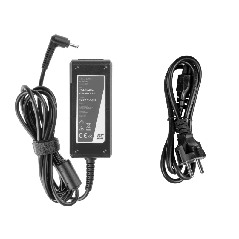 Netzteil Grün Cell AD61P Indoor 45 W, 19 V 2,37 A, schwarz, 1,2 m Kabel
