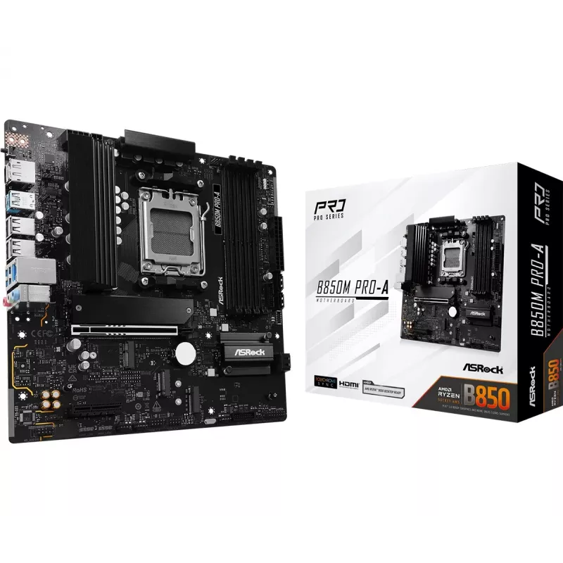ASRock B850M Pro-A AM5 Micro-ATX Motherboard