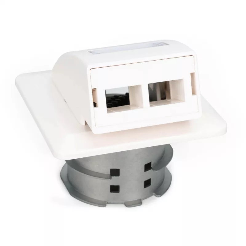 Digitus FTTH Glasfaser-Unterputz-Wandanschlussdose DN-93201 SC/LC-Adapter 86x30x86mm