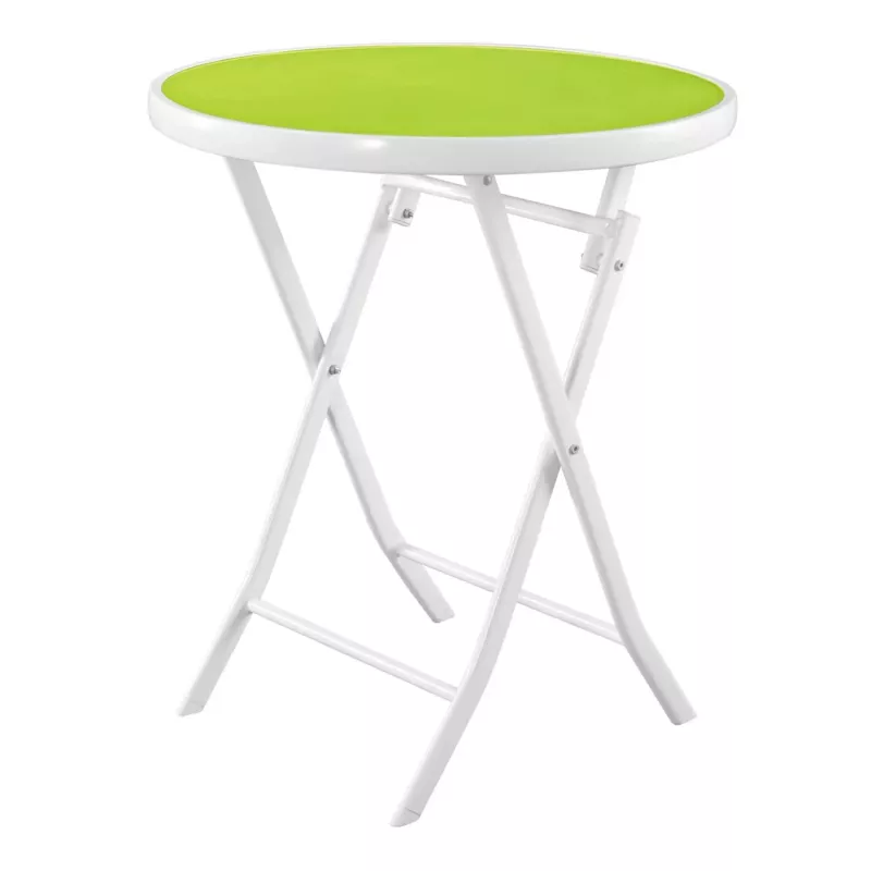 Kleines Schwarz Forest Gartenmöbel-Set, Zwei Stühle + weißer und grüner Tisch