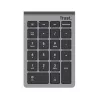 Numerischer Tastenblock TRUST Xalas 22 Tasten RF Wireless Scherenschalter für Laptop/PC, Silber, 94 g