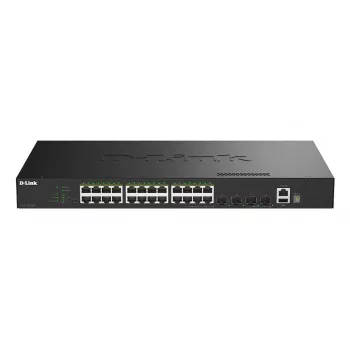 D-Link 28-Port Gigabit Stackable PoE+ Smart Managed Switch mit 4 x 10G SFP+ Ports