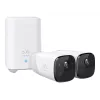 Eufy Security, eufyCam 2 Pro Kabelloses Überwachungskamerasystem für Zuhause, 365 Tage Akkulaufzeit, HomeKit-Kompatibilität, 2K-Auflösung, IP67 wetterfest, Nachtsicht, 2-Kamera-Set, keine monatlichen Gebühren