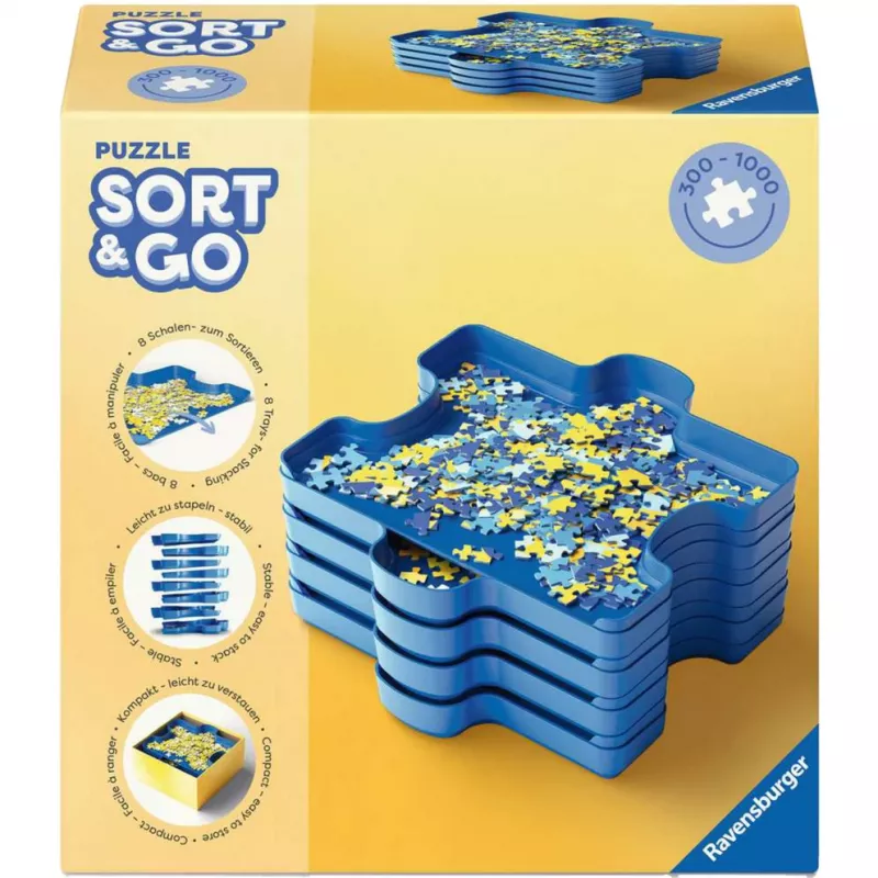 Aufbewahrungslösung Ravensburger 12001674 mit Fächern und tragbarer Bauweise zum Sortieren von Kleinteilen