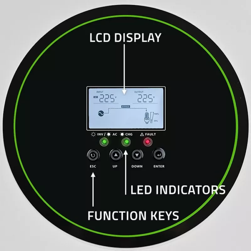 Hybrid-Solarwechselrichter Off-Grid 6200W | 120A