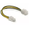 Stromkabel P4 Stecker/Buchse DeLOCK 82428 0,15 m