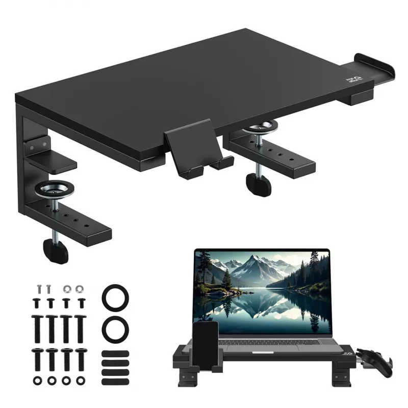 Ergo Office Laptop-/Monitorständer, max. Belastung 20 kg, für Diag. 13-32, schwarz, ER-303 B