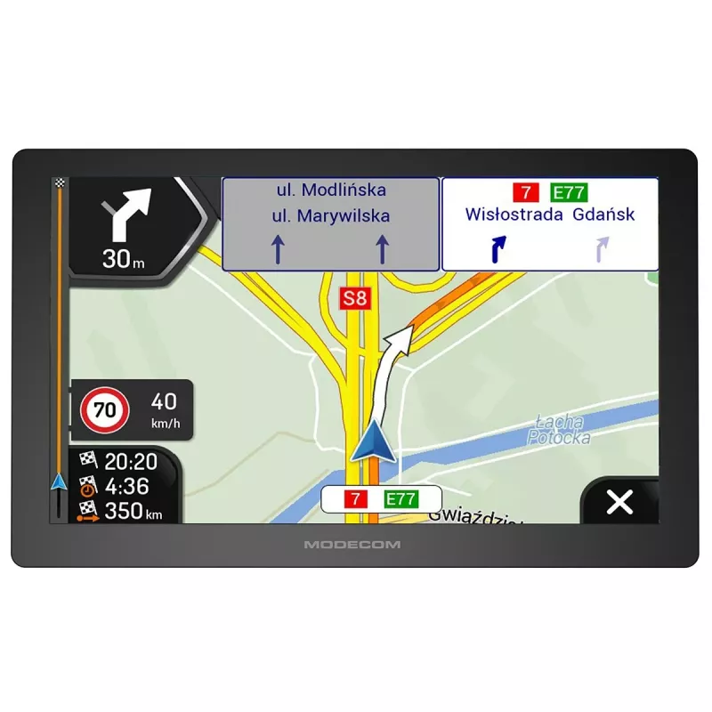 Modecom FreeWAY CX 9.4 Auto-Navigationsgerät mit iGO Navigation Truck Europe, jährliches Update
