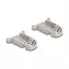 DELOCK D-Sub-Gehäuse 9-polig mit Gummidichtungen, Kunststoff, schwarz/grau, 41,6×31,6×19,8 mm