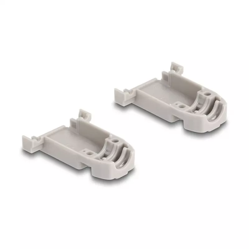 DELOCK D-Sub-Gehäuse 9-polig mit Gummidichtungen, Kunststoff, schwarz/grau, 41,6×31,6×19,8 mm