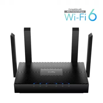 Cudy WR3000 Wireless-Router Gigabit Ethernet Dualband (2,4 GHz / 5 GHz) Schwarz