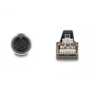 Netzwerkkabel DeLOCK M12 Kabel A-codiert 8-polig Stecker auf RJ45 Stecker PUR (TPU) 1 m